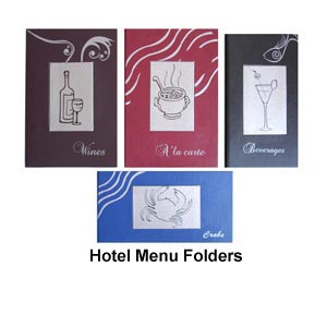 Hotel Menu Folders