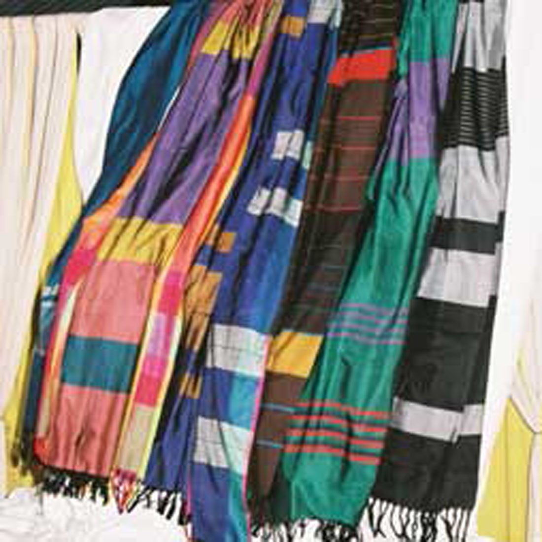 50% Slik & 50% Cotton Hand Woven Shawl 2