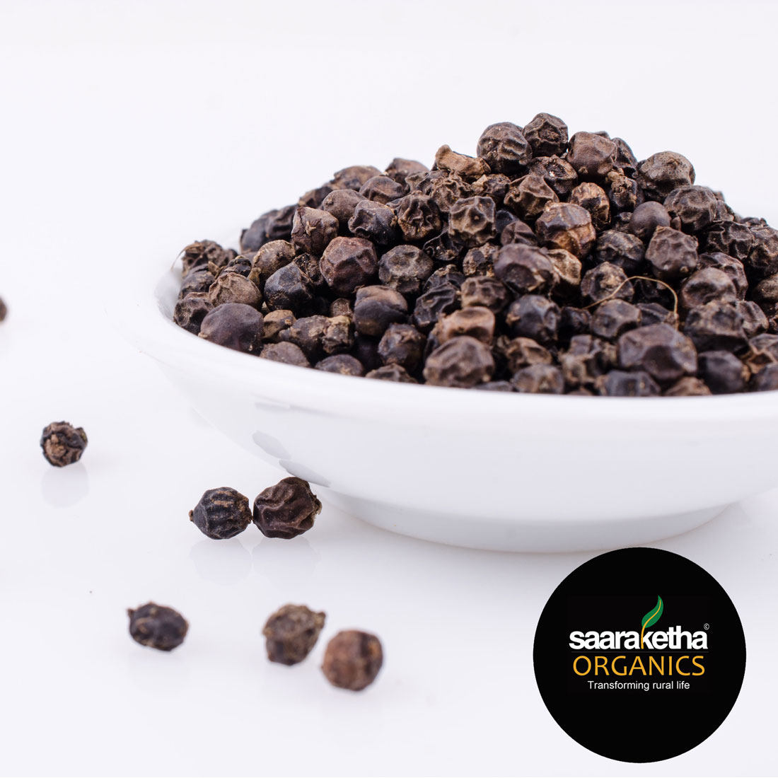 Organic Ceylon Black Pepper (Whole)  1Kg