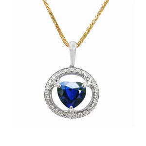 Blue Sapphire Pendant