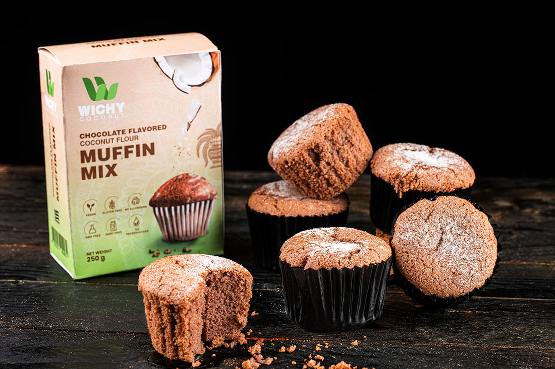 WICHY - CHOCOLATE FLAVOURED COCONUT MUFFIN MIX