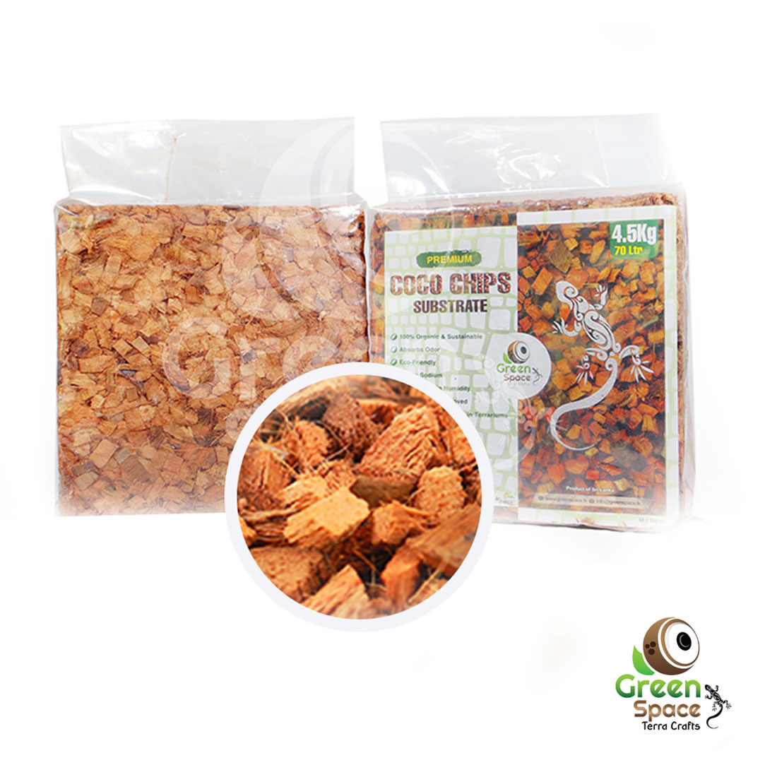 GREEN SPACE  4.5KG COCO HUSK CHIPS BLOCK