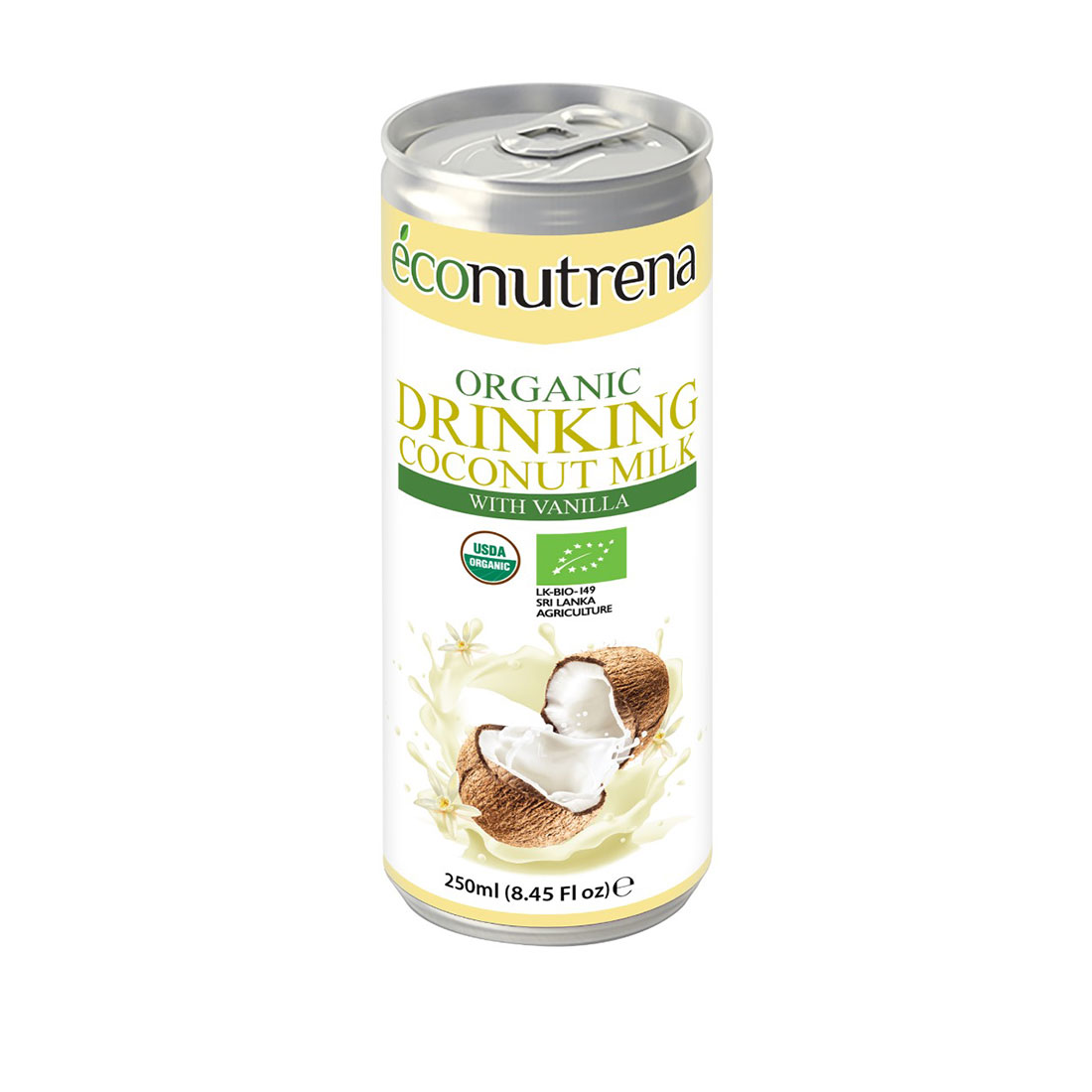Drinking coconut milk