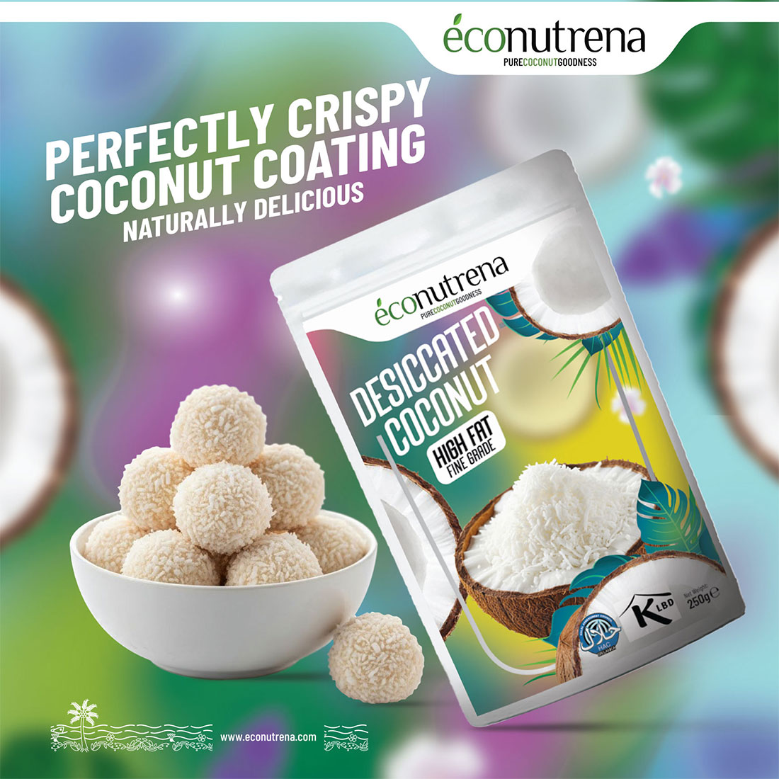 Organic and Fair trade Desiccated Coconut