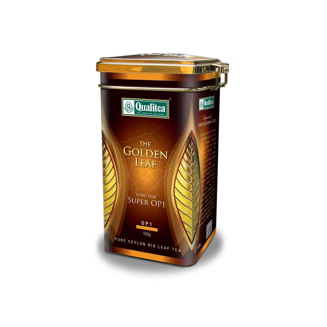 QUALITEA - Black Tea 100g Super OP1 Long Leaf Metal Can