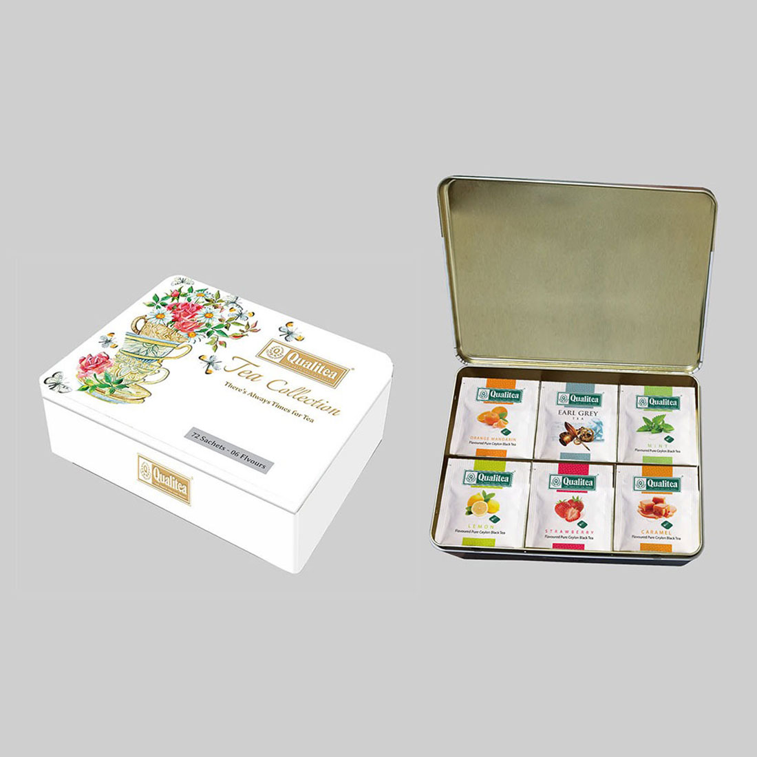 QUALITEA - Tea Collection Gift Metal Box