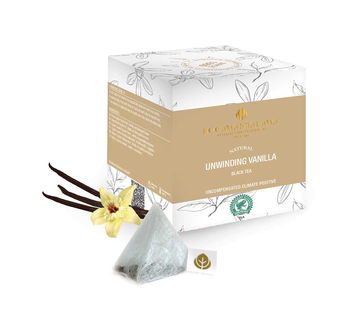 Bogawantalawa All-Natural Unwinding Vanilla 2g x 20 Pyramid Tea Bags