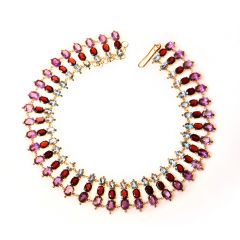 Ru Silver – Multi Colour Necklace 