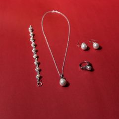 Ru Silver – Pearl Set