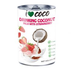 I Love Coco - Drinking Coconut Milk Strawberry Flavor