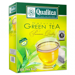 QUALITEA NATURAL GREEN TEA 25 TEA BAGS
