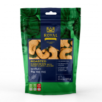 ROYAL - Roasted Cashews with Tangy Curry Leaves 100g Pack