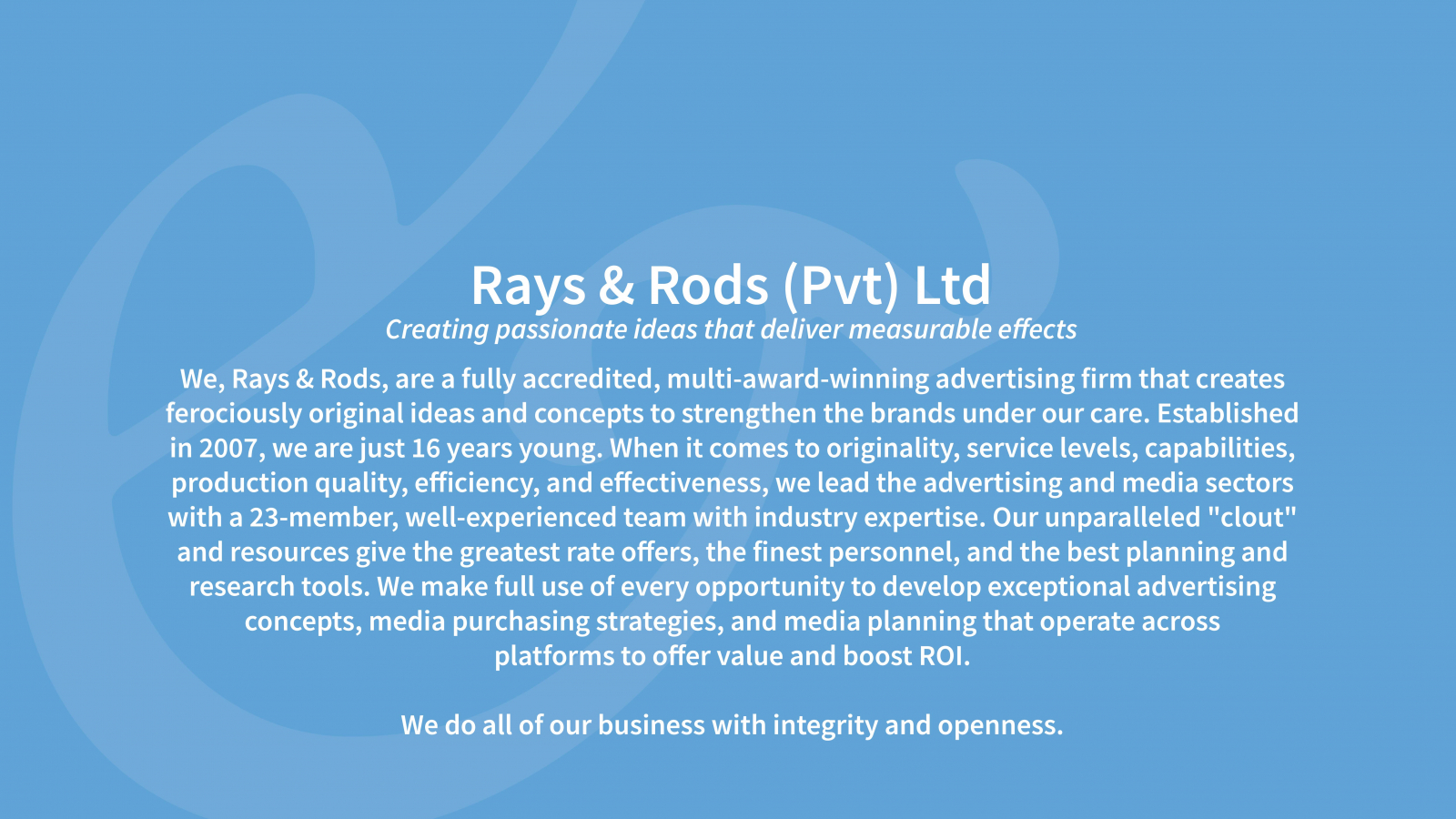 Rays and Rods (Pvt) Ltd