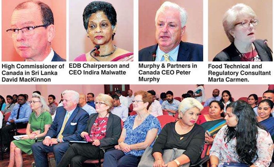 EDB organises seminar and matchmaking program on Canadian market in Colombo