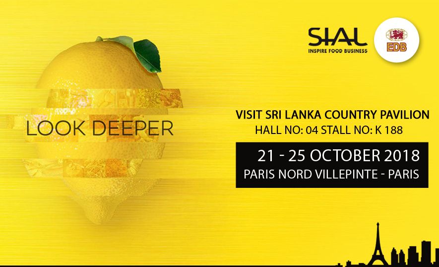 Meet with leading Sri Lankan Food & Beverage Exporters In the Sri Lanka Country Pavilion at SIAL Paris 2018
