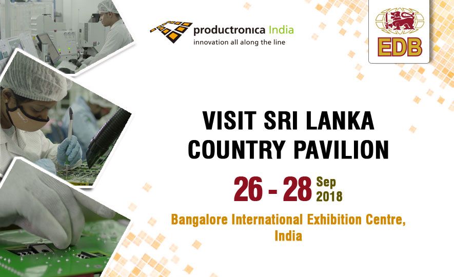 Visit Sri Lanka Country Pavilion at productronica, India - 2018