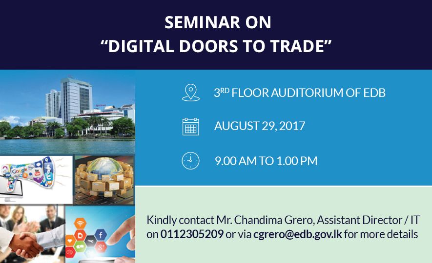 EDB seminar on “Digital Doors to Trade”