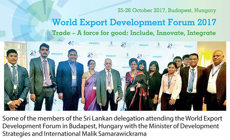 Large Lankan private sector delegation at WEDF in Budapest