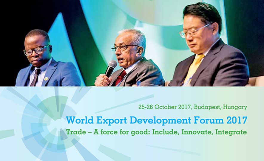 Sri Lanka for open trade and investment, Minister Malik Samarawickrama tells WEDF 2017 opening