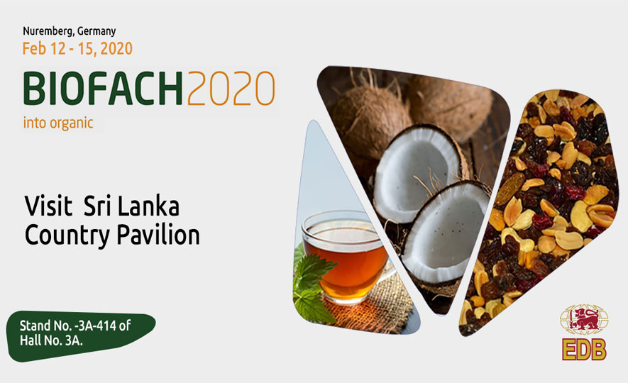 Meet with Sri Lankan Organic food product Exporters at BioFach 2020