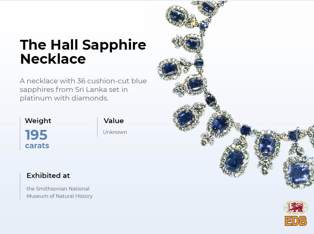 Hall Sapphire and Diamond Necklace