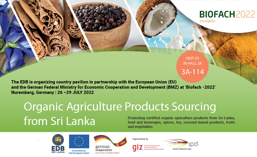 Meet with Sri Lankan Organic food product Exporters at BioFach 2022