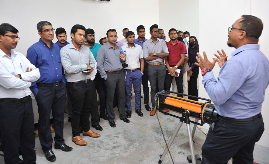 EDB, and Moratuwa University successfully complete workshop on Optomechanics and Introduction to Nondestructive testing methods