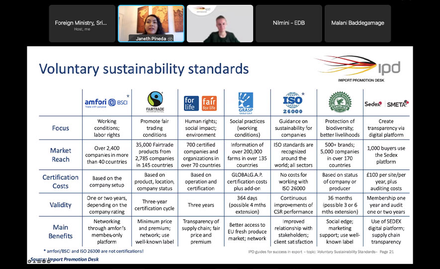 Webinar on Sustainable Supply Chains and Due Diligence Laws in the Organic Agriculture Sector