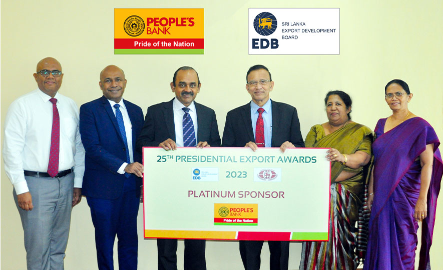 People’s Bank partners with EDB as Platinum Sponsor for ‘Presidential Export Awards - 2023’
