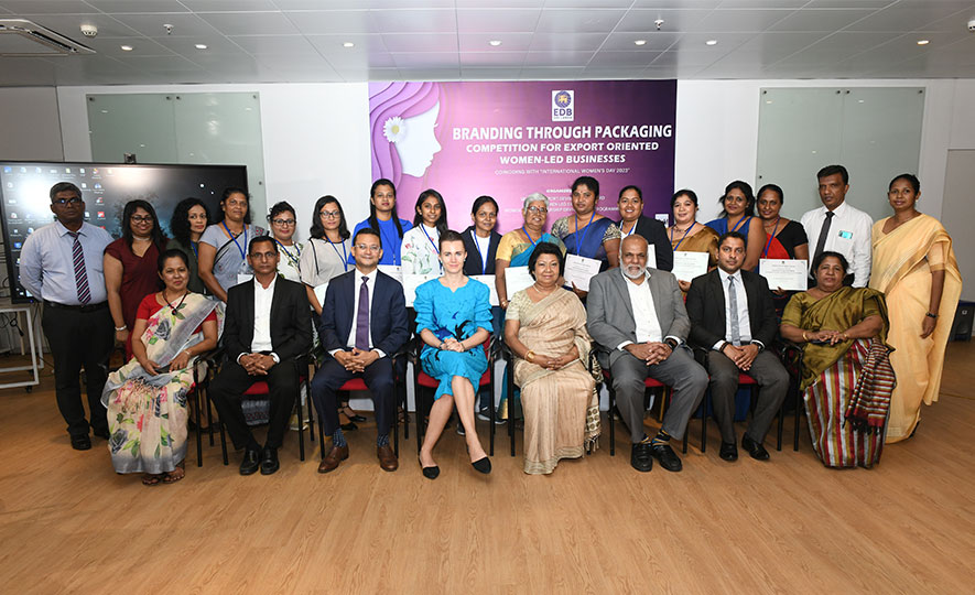 EDB empowers women Led Businesses to succeed in the international market through Branding and Packaging