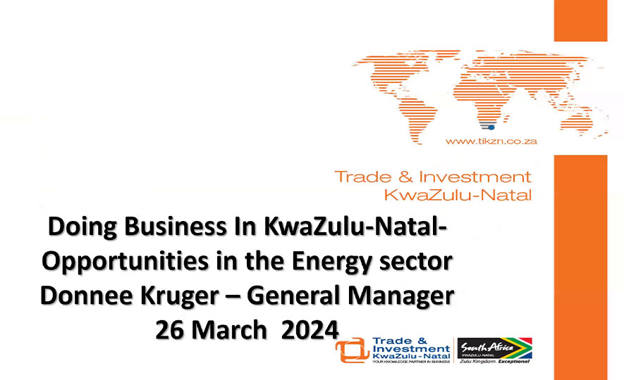 Informative Webinar on available renewable energy projects in Kwazulu-Natal Province in South Africa