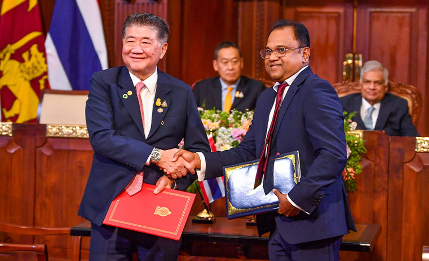 Signing the Agreement Sri Lanka Thailand Free Trade Agreement (SLTFTA)