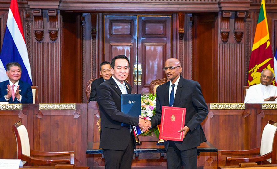 An MoU was signed between Gem and Jewellery Research and Training Institute (GJRTI) of Sri Lanka and Gem and Jewellery Institute of Thailand (GIT) on Feb. 03, 2024.