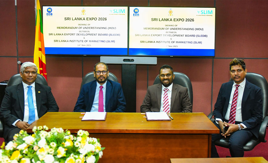 EDB and SLIM Sign MOU for Sri Lanka Expo 2026
