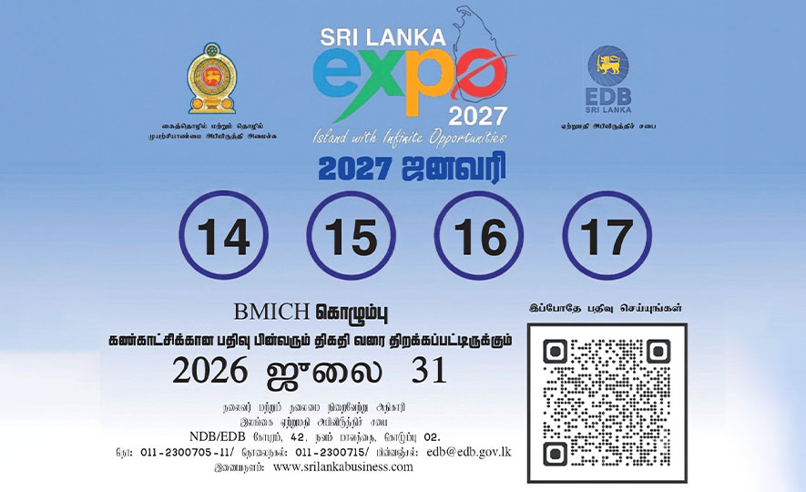 Exhibitor Registration for Sri Lanka Expo 2027 will be open till 31ˢᵗ July, 2026