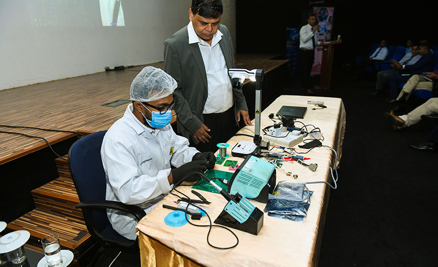 EDB and Global Electronics Association India Jointly Hold the First Ever Workshop in Capacity Building in Hand Soldering Techniques and Wire Harness Techniques for NAITA Students