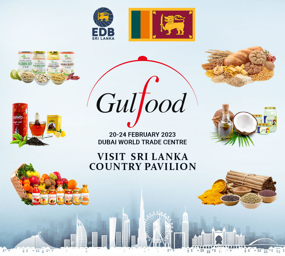 Gulfood 2023 Sri Lanka Country Pavilion EDB Sri Lanka