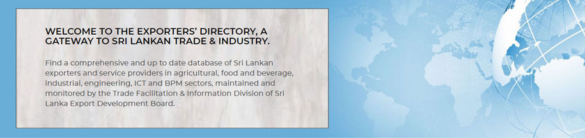 EDB Online Directory of Sri Lankan Exporters