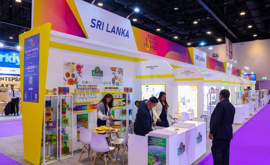 Sri Lanka Pavilion at Gulfood 2026 Dubai exhibiting premium food and beverage exports during the exhibition day