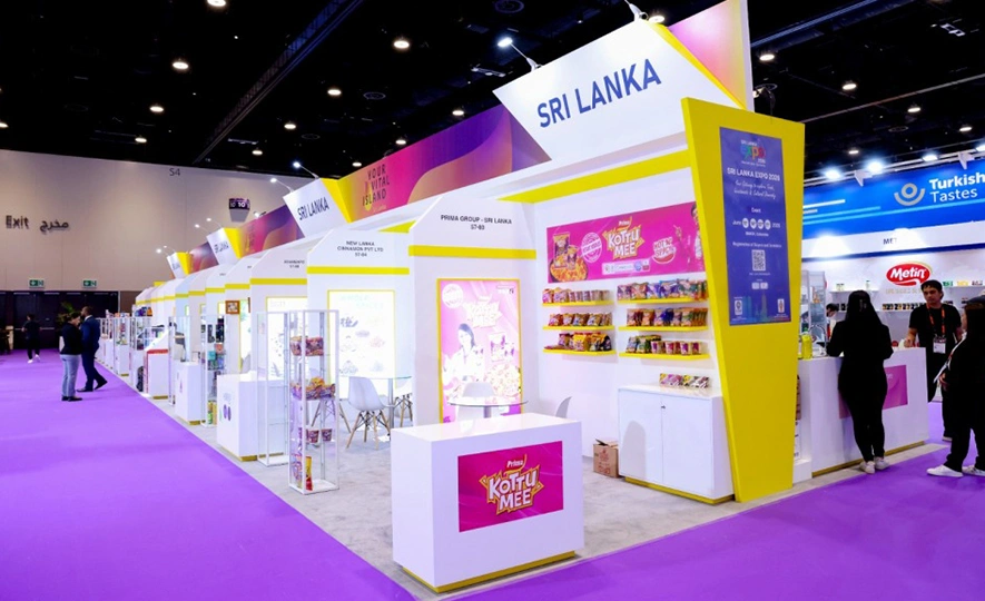 Sri Lanka Pavilion at Gulfood 2026, Dubai&mdash;showcasing premium food and beverage exports.