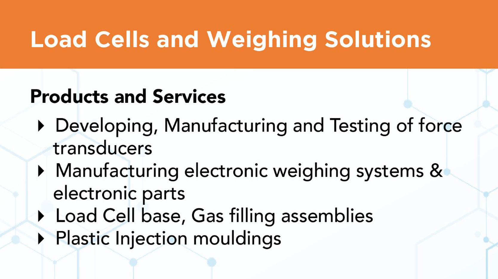 Weighing Machine Parts