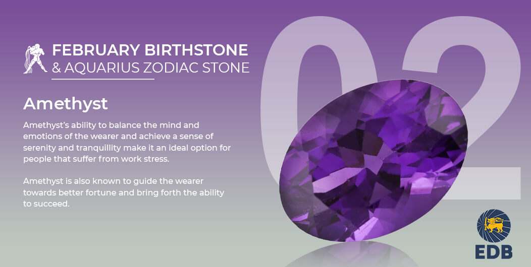 February's Birthstone - Amethyst