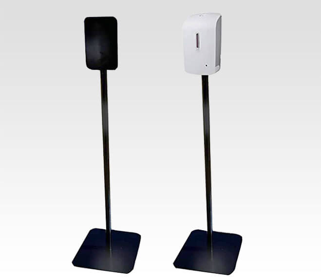 Free standing sanitizer dispenser