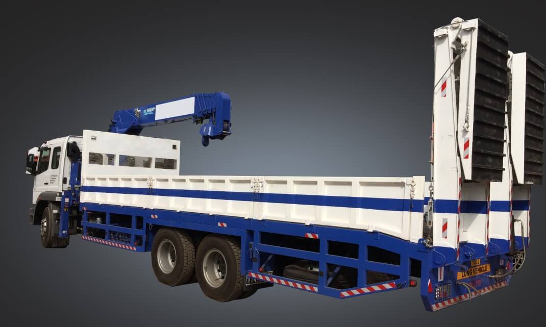 self-loading trailer manufactured in Sri Lanka