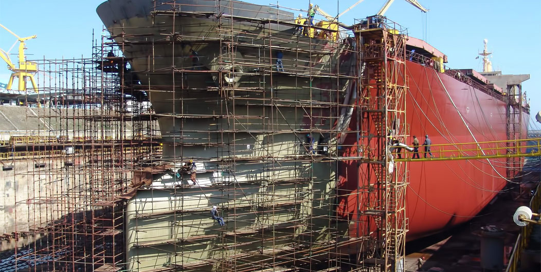 Ship Building work on Shipyard