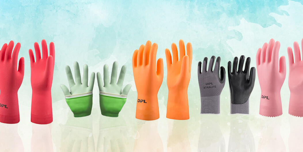 Rubber gloves from Sri Lanka