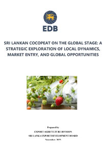 Sri Lankan Cocopeat On The Global Stage