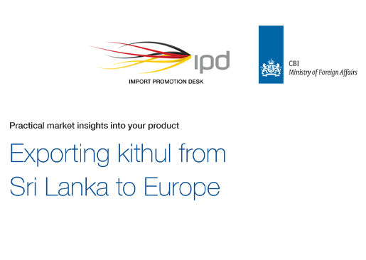 Export Kithul Products from Sri Lanka to Europe