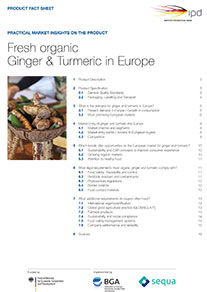 PRODUCT FACT SHEET- Fresh organic Ginger & Turmeric in Europe
