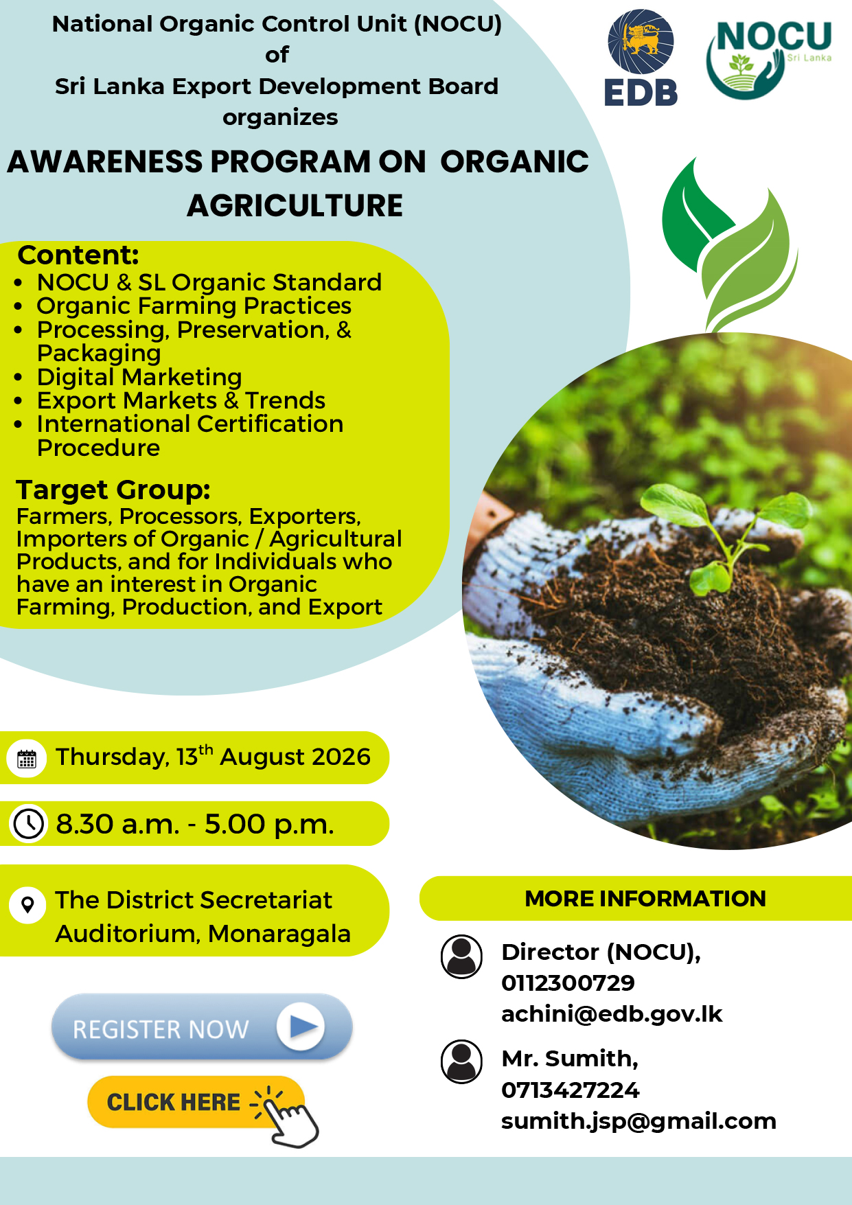 Awareness Program on Organic Agriculture at Monaragala